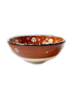 Vasija en Cerámica 12.5 cm - Flores Café APM16500 - comprar online
