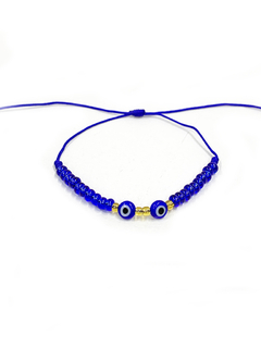 Pulsera Ojo Turco con Chaquiras - Azul APM4300