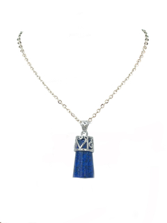 Collar piedra natural Cilindro- Lapislazuli APM12000 - comprar online