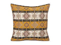 Forro de cojín ciudades antiguas 45x45 cm - Hattusa Mostaza APM25000