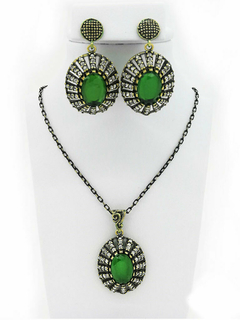 SET DE JOYERIA EN BRONCE 19032005 - VERDE