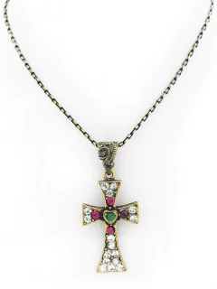 Collar Otomano en Bronce - Cruz APM55000 - comprar online