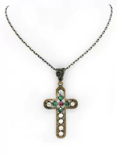 Collar Otomano en Bronce - Cruz APM55000 na internet