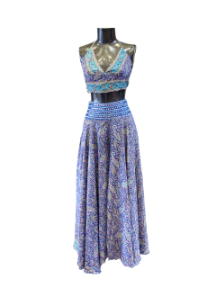 Conjunto Holi en seda de la India con Tiras APM100000 - comprar online