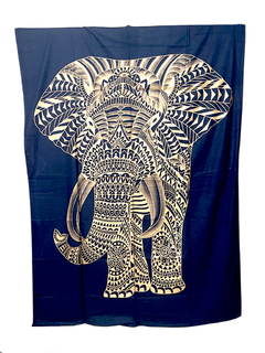 Mandala Sencilla Estampada Dorada - Elefante 210x140 APM39000