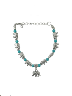 Pulsera Turquesa Fantasía - Elefantes APM4000