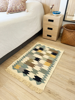Tapete Kilim Diseño Ushak 90x60 cm - Galata pastel APM22000 - comprar online