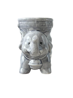 Pebetero Elefante de la Fortuna en ceramica - Gris APM15000 - comprar online