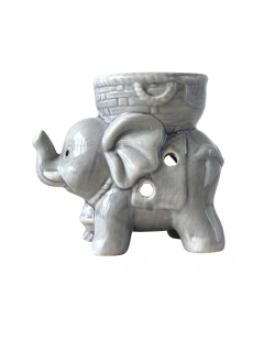 Pebetero Elefante de la Fortuna en ceramica - Gris APM15000 en internet