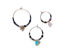 3 Aretes harem con elefantes APM8500 - comprar online