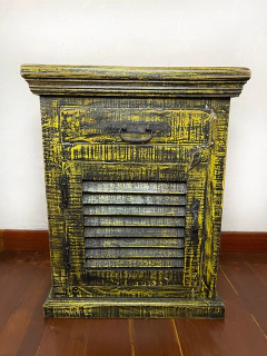 Mesa de la India - Madera envejecida amarilla (Solo disponible para recogida en la tienda Bogotá) en internet