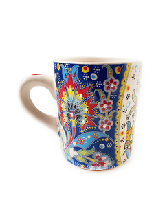 Mug en cerámica hecho y pintado a mano - Azul APM13000 - comprar online