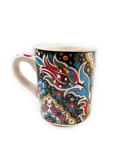 Mug en cerámica hecho y pintado a mano - Negro APM13000 - comprar online