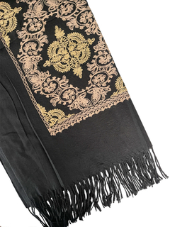 Pashmina Taj - Negra Diseño 2 APM39000 - comprar online