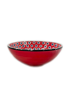 Vasija en Cerámica 21 cm - Ojo Turco Roja APM65000 - comprar online