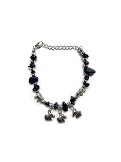 Pulsera Elefantes Piedra Natural - Onix APM6500