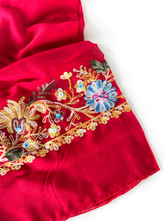 Pashmina Bordada - Roja APM24000