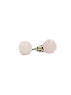 Arete Piedra Natural - Cuarzo Rosa APM5500 - comprar online