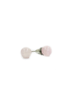 Arete Piedra Natural - Cuarzo Rosa Pequeño APM5500 - comprar online