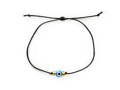 Pulsera Hilo Negro - Ojo Turco Plano APM2500