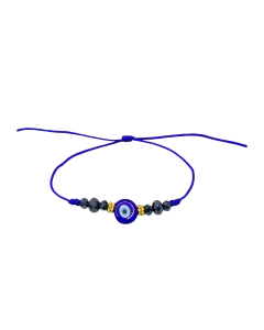 Pulsera Hilo Azul - Ojo turco Grande con Chaquiritas APM4000 en internet