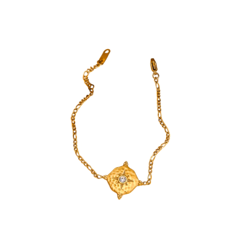 Pulsera Rosa de los Vientos Astral en Acero Inoxidable con baño de oro de 18K AB0122 APM11466 - comprar online