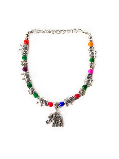 Pulsera Multicolor Fantasía - Elefante y Flor APM4000