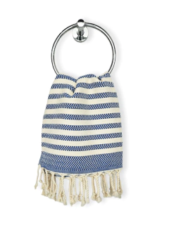Toalla Peshtemal - Azul para manos en algodón 90 x 45 cm APM15000 - comprar online