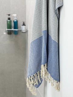 Toalla Peshtemal 180 X 100 cm - Tonos Azules APM37000 na internet