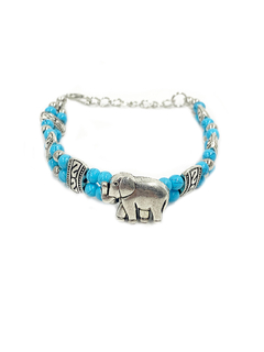 Pulsera Turquesa Fantasía - Elefante Grande APM4000