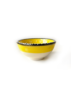 Vasija en Cerámica 8cm Flores - Amarillo claro APM6500 - comprar online