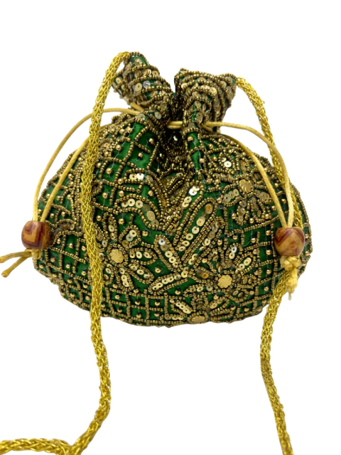 Cartera Diwalli Pearls de la India - Verde APM37500 - comprar online