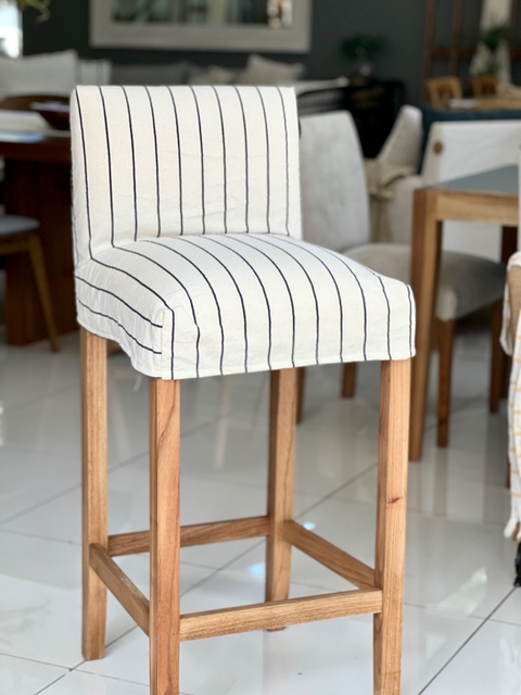 Taburete Clásico Petiribi con Funda Rayada