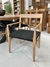 Silla Marina con Apoyabrazos Negra