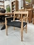Silla Marina con Apoyabrazos Negra - El GARAGE DECO