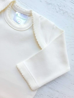 BODY ML NATURAL PIMA CUELLO AMERICANO - BROTECITOS (BROBOAM-NT) - tienda online