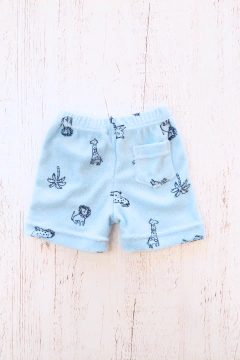 SHORT TOWEL LEON CELESTE - BROTECITOS (BROSHORTTO-GF) - comprar online