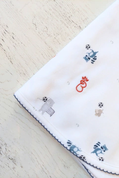 MANTA FUTBOL BLANCO ALGODÓN DOBLE - BROTECITOS (BROMA-GR) en internet