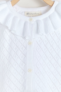 CARDIGAN HILO NENA AVA - BABYCOTTONS (5123121627) - Mamá Coneja