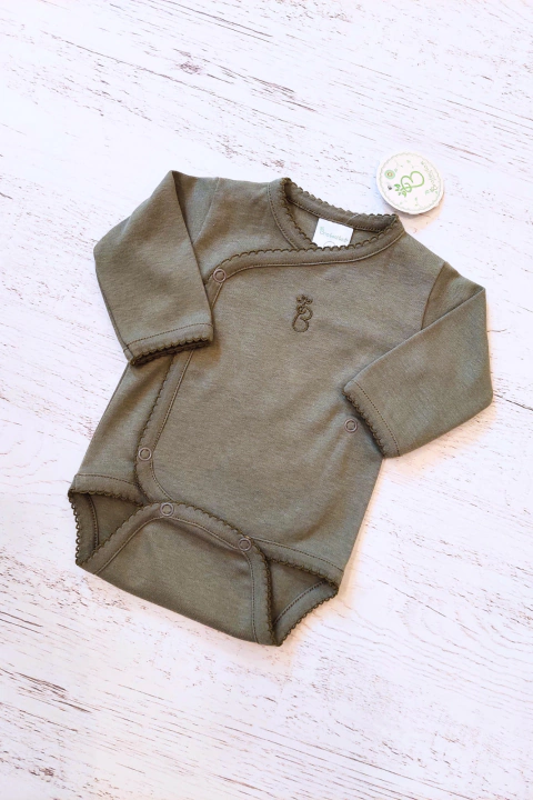 BODY CRUZADO ALGODON VERDE LISO - BROTECITOS (BROBO-04O)