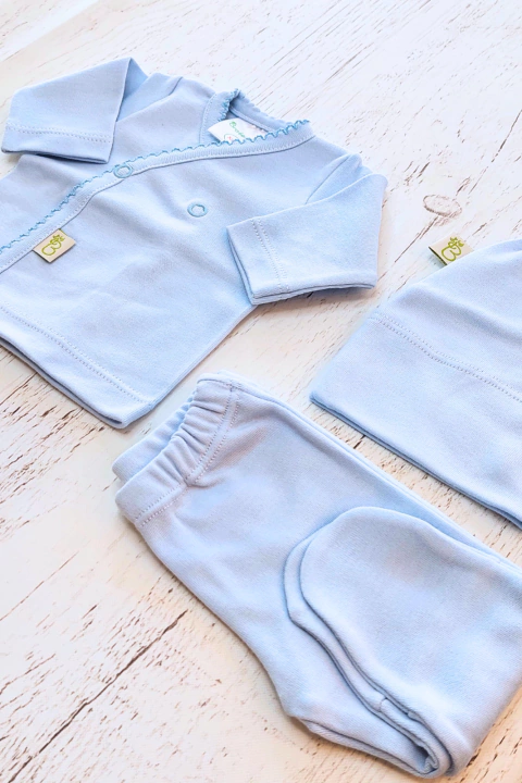 SET X3 PREMATURO: BATITA, RANITA Y GORRO - BROTECITOS (BRO215-02)