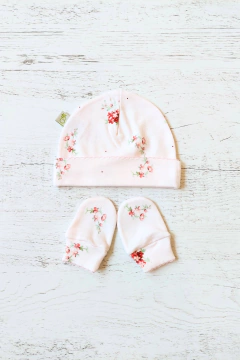 AJUAR 8 PIEZAS POEMA ROSA: MANTA, BODY, BATITA, RANITA, BABERO, BABITA, GORRO Y MITONES (BROSET8P-GP) - tienda online