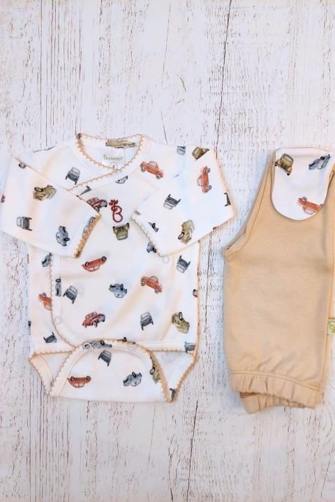 SET BODY Y RANITA AUTOS NATURAL - BROTECITOS (BROSETE-ED)