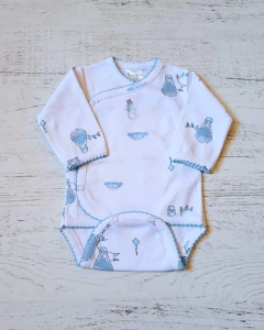 BODY CRUZADO PATOS CELESTE - BROTECITOS (BROBO-IG)