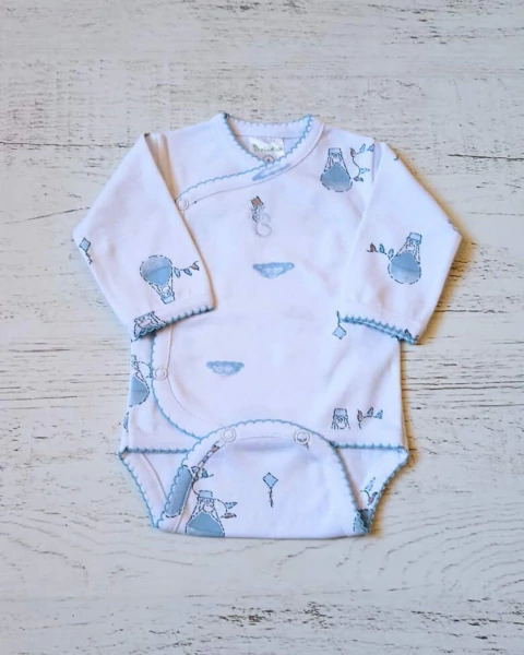 BODY CRUZADO PATOS CELESTE - BROTECITOS (BROBO-IG)