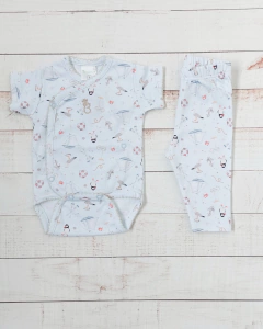 SET GAVIOTAS DE BODY MC CON PANTALÓN - BROTECITOS (B00720-GZ) en internet