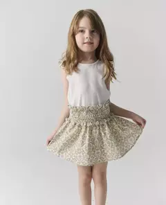 FALDA DE LINO ESTAMPADA - PIOPPA (F-GARDENIA)