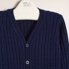 SACO AZUL C/ TRENZAS ESCOTE EN V BRUCE - MAGDALENA ESPOSITO (ME41192243-21) - comprar online