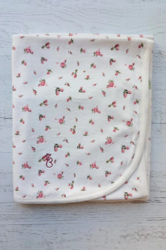 MANTA PLUSH Y ALGODON BCI PIMPOLLO BORDO - BROTECITOS (BROMAPL-FH) en internet