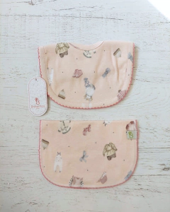 SET BABERO Y BABITA ROPITA ROSA - BROTECITOS (BROSET2-EB03) - comprar online